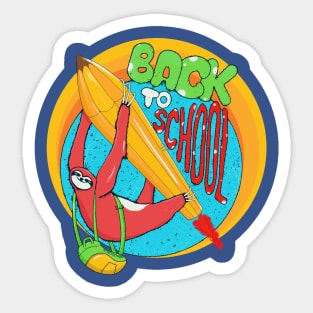 Back to school. Sticker